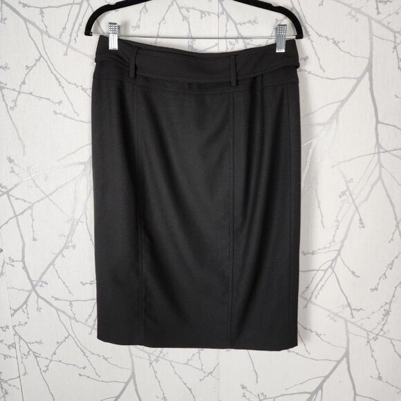 Etcetera Black Belted Double Breasted Pencil Skirt - Picture 3 of 4